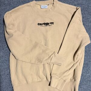 Carhartt Men's Beige Crewneck Sweater